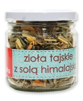 ZIOŁA TAJSKIE Z RÓŹOWĄ SOLĄ HIMALAJSKĄ 85 G SŁOIK
